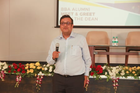 BBA Dean Dr Marion Igarashi Addresses Students at the Alumni Meet