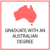 Graduate with an Australian degree Graduate with an Australian degree