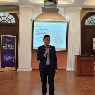 Dr John Fong, CEO & Head of Campus (Singapore),
SP Jain, at the Annual Educators’ Summit 2018