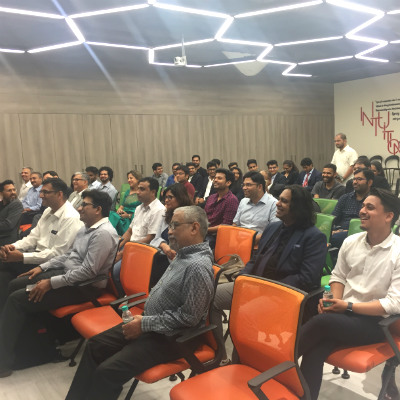 Attendees at the Knowledge Share event organised by
SP Jain School of Global Management