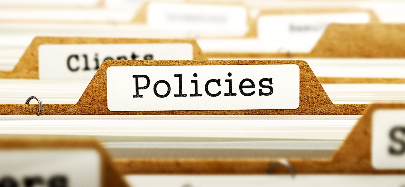 Governance Policies Approved by Authorities
