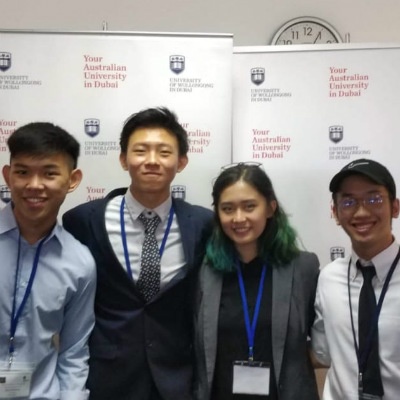 SP Jain’s Jaguars excel at UOWD’s International University Business Pitch Challenge