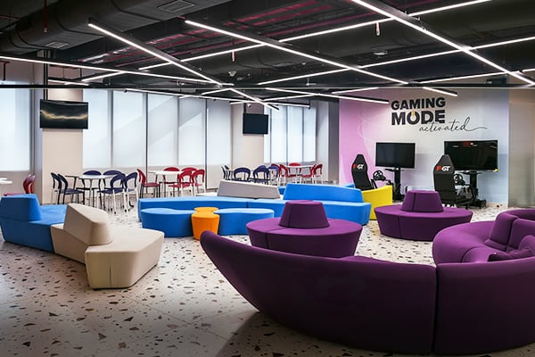 Student lounge and gaming area
