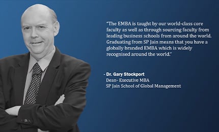 Collegedunia interviews Dr Gary Stockport (Dean – Executive MBA, SP Jain)