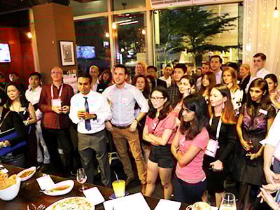 SP Jain and Flywire Host a Networking Event At 2018 APAIE, Singapore