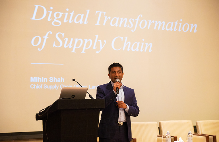 Mihin Shah, Chief Supply Chain Officer at Landmark Group – UAE, presents the Keynote Address