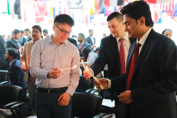 Students from our Postgraduate cohort of May 2019 at the Orientation ceremony in Dubai