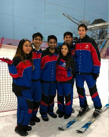 BBA Jaguars visit Ski Dubai