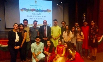 Undergraduate students in Dubai visit Consulate General of India