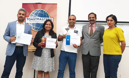 SPJ Toastmasters Club hosts its 2nd Annual Public Speaking Internal Club Contest in Dubai