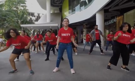 Flash Mob at FAME Bugis+, Singapore