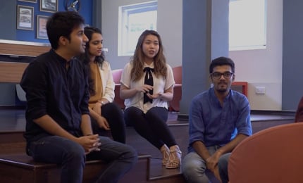 MGB students and staff talk to Salaam Namaste, Singapore about the tri-city experience