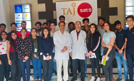 Learning quality management – BBA students visit TajSATS in Mumbai