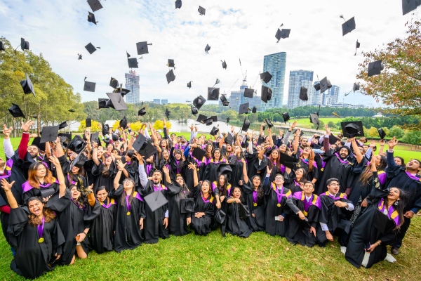 SP Jain’s BBA students from the Class of 2019 on their graduation day in Sydney