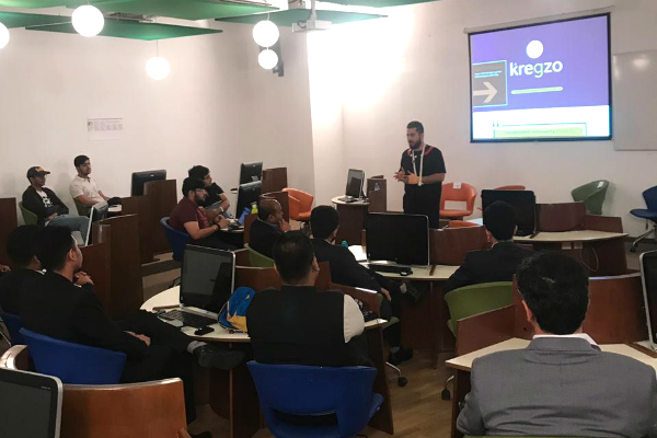 Innovation Series: Nitin Bhalla, Founder of Kregzo, engages with students at Dubai campus